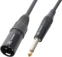 Cables & Plugs, CX38-1 Cable XLR male/6.3 mono 1.5m Black