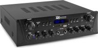Forstærker PV220BT 2-Zone / 2 højttaler-udgange med individuel volume fx rum 1 og 2 / Karaoke / 200W
