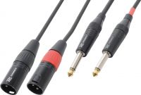 CX64-1 Cable 2xXLR Male-2x6.3 Mono 1.5m
