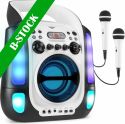 Karaoke - kids, SBS30W Karaoke System with CD and 2 Microphones White "B-STOCK"