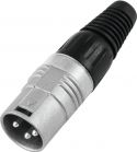 XLR (3 pin), HICON XLR plug 3pin HI-X3CM