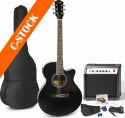 ShowKit Electric Acoustic Guitar Pack Black "C-STOCK"