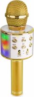 Karaoke, KM15G Karaoke Mic with speaker and LED light BT/MP3 LED Gold