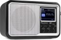Hi-Fi & Surround, DAB Radio 'God Standard Radio' med DAB/DAB+/FM/Vækkeur/Bluetooth højttaler, ALT-I EN, Sølv