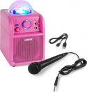 Karaoke Højttaler til børn med diskolys og mikrofon - Pink