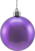 Udsmykning & Dekorationer, Europalms Deco Ball 6cm, purple, metallic 6x