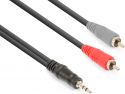 Cables & Plugs, CX334-1 Cable 3.5mm Stereo- 2x RCA Male 1.5m
