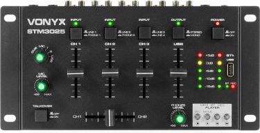 STM3025 7-Channel Mixer USB/MP3/BT