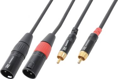 CX66-3 Cable 2xXLR Male-2xRCA Male 3.0m
