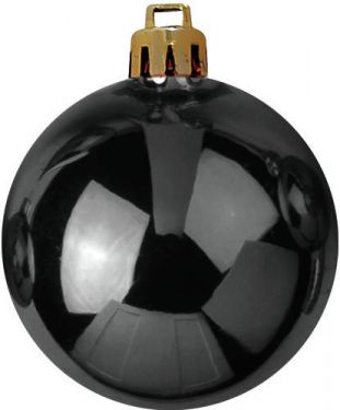 Europalms Deco Ball 7cm, black 6x