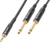CX86-3 Cable 3.5 Stereo-2x6.3 Mono 3.0m HQ