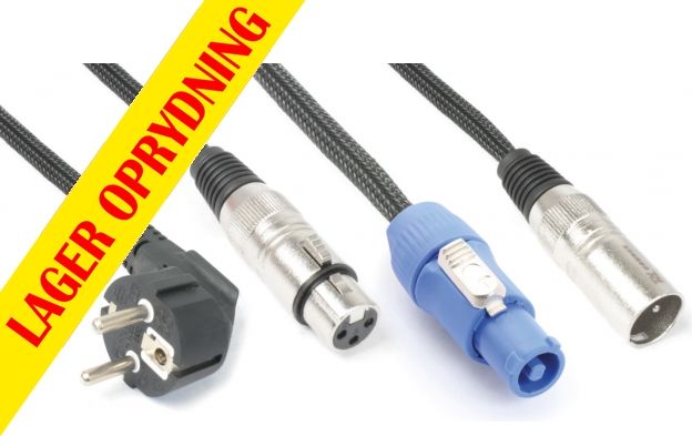 CX03-10 Audio Combi-kabel Schuko - XLR F / Powerconnector A - XLR M 10m