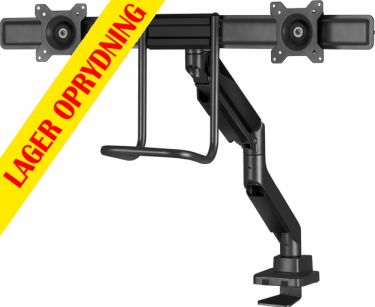MAD20F Heavy Duty Double Monitor Arm with Handle 17-32"