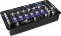 DJ Mixer 19" STM-3007 6-kanals med LED lys, Bluetooth og SD/USB/MP3-afspiller