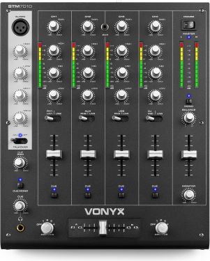 STM-7010 Mixer 4-Channel DJ Mixer USB