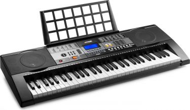 Begynder Keyboard, 61 anslagsfølsomme tangenter, optagefunktion, USB og musikskolefunktion!