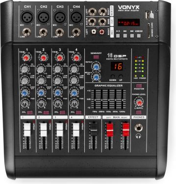 AM5A 5-Channel Mixer with Amplifier DSP/BT/SD/USB/MP3