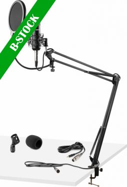 Studio Set / Condensor microphone with stand and popfilter "B-STOCK"