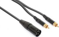 CX58-3 Cable XLR Male - 2x RCA Male 3.0m