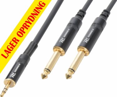 CX86-6 Cable 3.5 Stereo-2x6.3 Mono 6.0m HQ