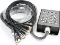 StageBox Multikabel 12-input / 4-output XLR, 15 meter