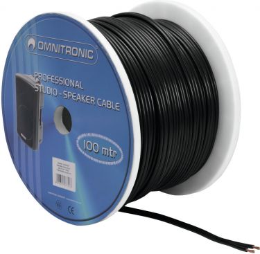 Omnitronic Speaker cable 2x2.5 100m bk