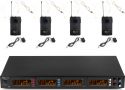 PD504B 4x 50-Channel UHF Wireless Microphone Set with 4 bodypack microphones