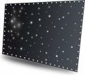 Bagtæppe med stjernelys 96x hvide LED'er CW / 3 x 2 meter / DMX, musikstyring og fjernbetjening