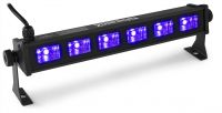 UV lys bar, BUV63 med 6 stk. kraftige UV LED / 36cm bred / solid monteringsfod for nem opsætning!
