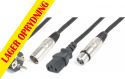 Cables & Plugs, CX10-15 Light Combi Cable Schuko - XLR M / IEC F - XLR F 15m