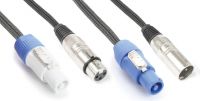 CX05-3 Audio Combi Cable Powerconnector B - XLR F / Powerconnector A - XLR M 3.0m