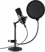 USB Studio Mikrofon sæt - Sort