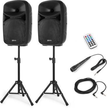 VPS102A Plug & Play 600W Speaker Set with Stands