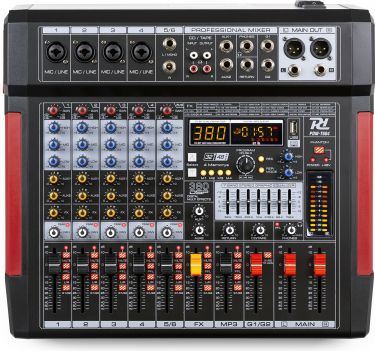 PDM-T604 Stage Mixer 6-kanals DSP/MP3