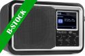 DAB Radio / Internet Radio, Anzio Portable DAB+ Radio with Battery Black "B-STOCK"