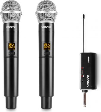 WM552 Dual Trådløs Mikrofon Plug-and-Play Sett UHF