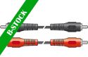 Cables & Plugs, Cable 2RCA 2.5m Bulk "B-STOCK"
