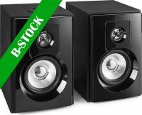 SHF404B Powered Bluetooth Bookshelf Speakers 4” MP3 "B-STOCK"