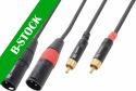 Cables & Plugs, Cable 2xXLR Male-2xRCA Male 6.0m "B-STOCK"