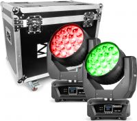 MHL1915 LED Zoom Moving Head 2 pieces in Flightcase