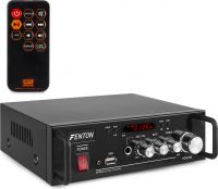 Mini Hi-Fi Forstærker AV344 / Karaoke / Bluetooth / USB MP3 / 100W / Med Batteri!