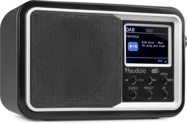 DAB Radio 'God Standard Radio' med DAB/DAB+/FM/Vækkeur/Bluetooth højttaler, ALT-I EN, Sort