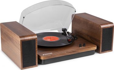 RP168W Record Player with Speakers Wood