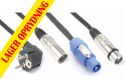 DMX Leads, CX08-15 Light Combi Cable Schuko - XLR M / Powerconnector A - XLR F 15m