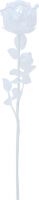 Udsmykning & Dekorationer, Europalms Crystal rose, clear, artificial flower, 81cm 12x Udsmykning & Dekorationer, Europalms Crystal rose, clear, artificial flower, 81cm 12x