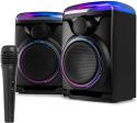 Track 2.0 Amplified Speaker Set with LED Black