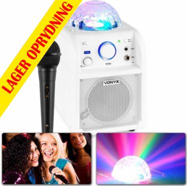 SBS50W BT Karaoke Speaker LED Ball White
