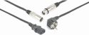 CX02-10 Audio Combi Cable Schuko - XLR F / IEC F - XLR M 10m CX02-10 Audio Combi Cable Schuko - XLR F / IEC F - XLR M 10m
