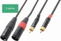 CX66-3 Cable 2xXLR Male-2xRCA Male 3.0m