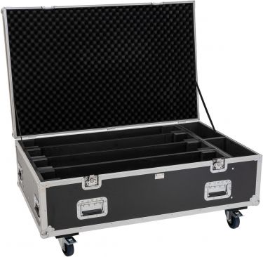 Roadinger Flightcase PRO 4x Led-Bar 8 Swing with whells